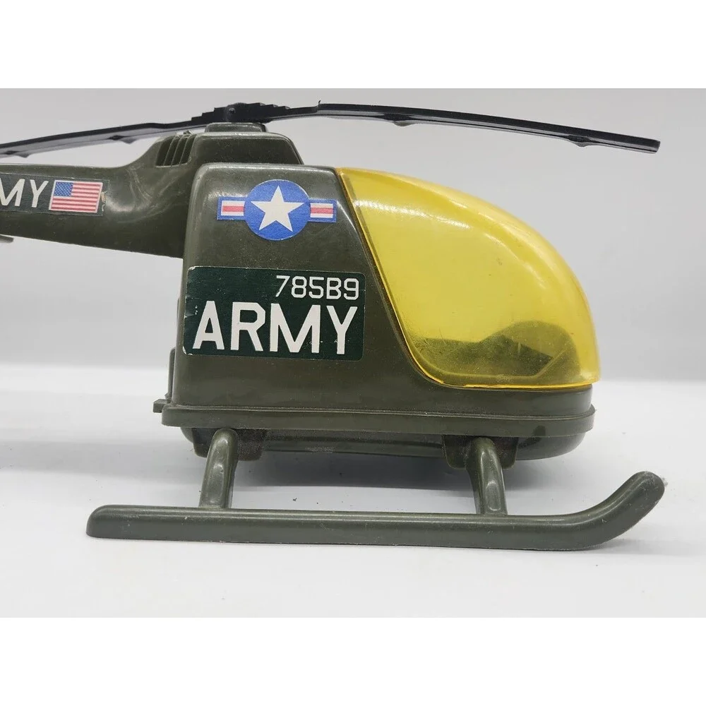 Gay Toys Inc. U.S. Army Military Helicopter Item 785 Green/Yellow Plastic USA